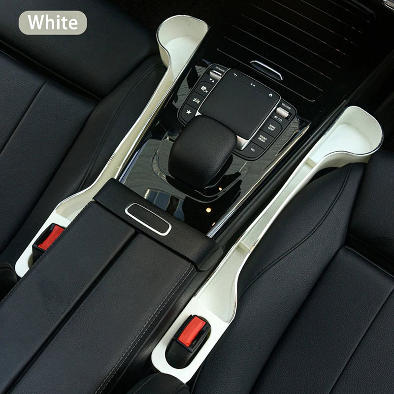 2Pcs Car Seat Gap Filler Organizer- Upgrade Car Side Seat Gap Filler with Cup Holder and Phone Holder- Car Seat Gap Organizer
